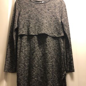 Gray heathered dress